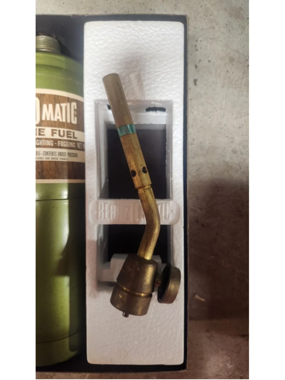 Vintage BernzOmatic Propane Jet Torch Kit w/ Fuel Cylinder Box & Warranty Card